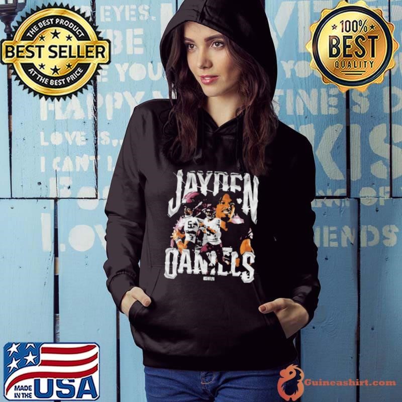 Jayden Daniels Washington Vintage Hoodie