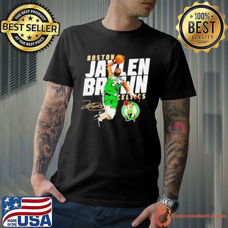 Jaylen Brown Boston Celtics slant signature shirt