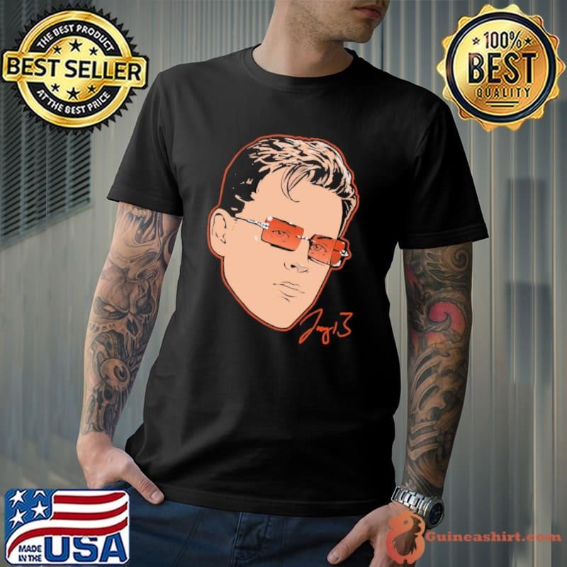 Joe Burrow American football quarterback Cincinnati Bengals Swag Head T-Shirt
