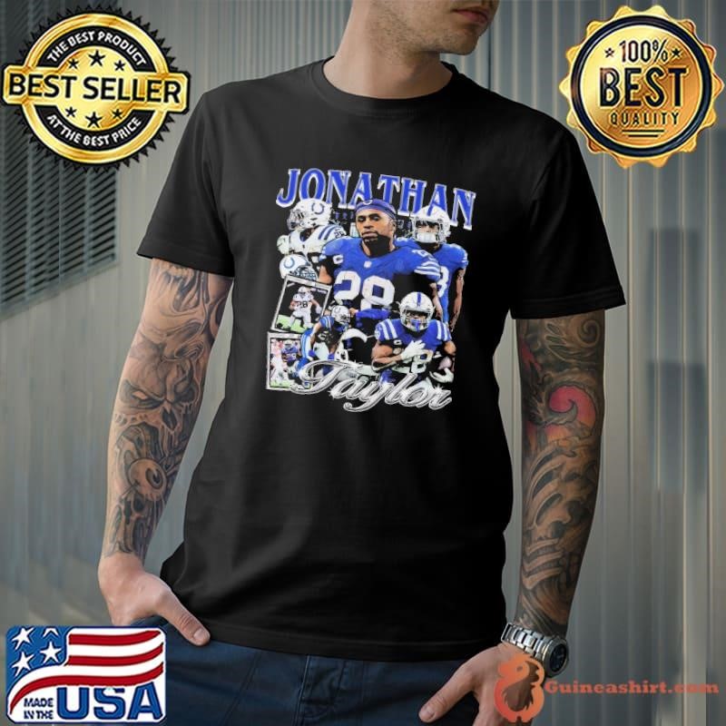 Jonathan Taylor American football running back for the Indianapolis Colts Vintage Bootleg Unisex