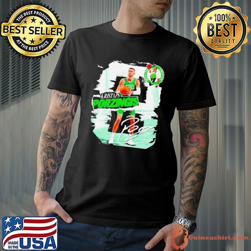 Kristaps Porzingis Boston Celtics rough shirt
