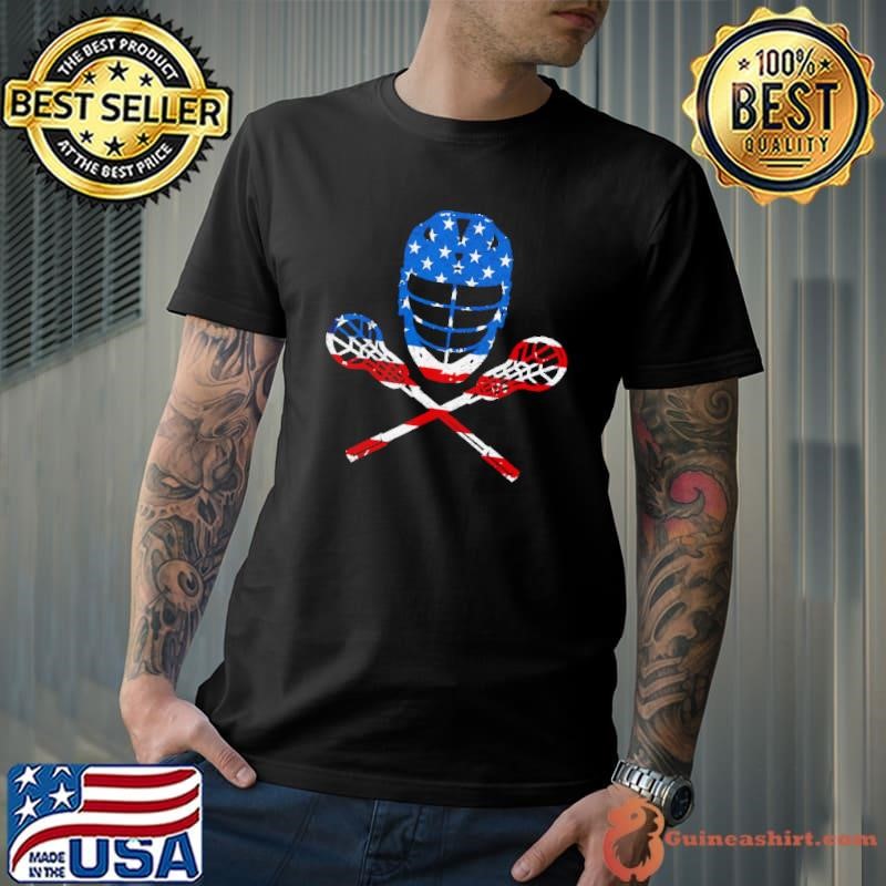 Lacrosse American Flag Lax Helmet Sticks Unisex
