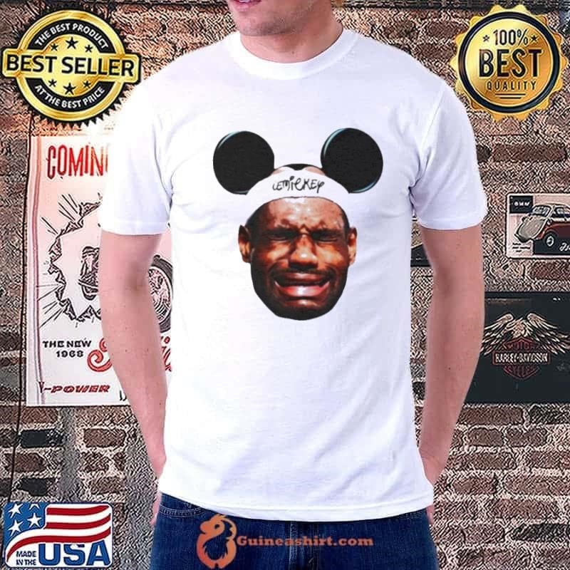 Lebron James LeMickey crying shirt