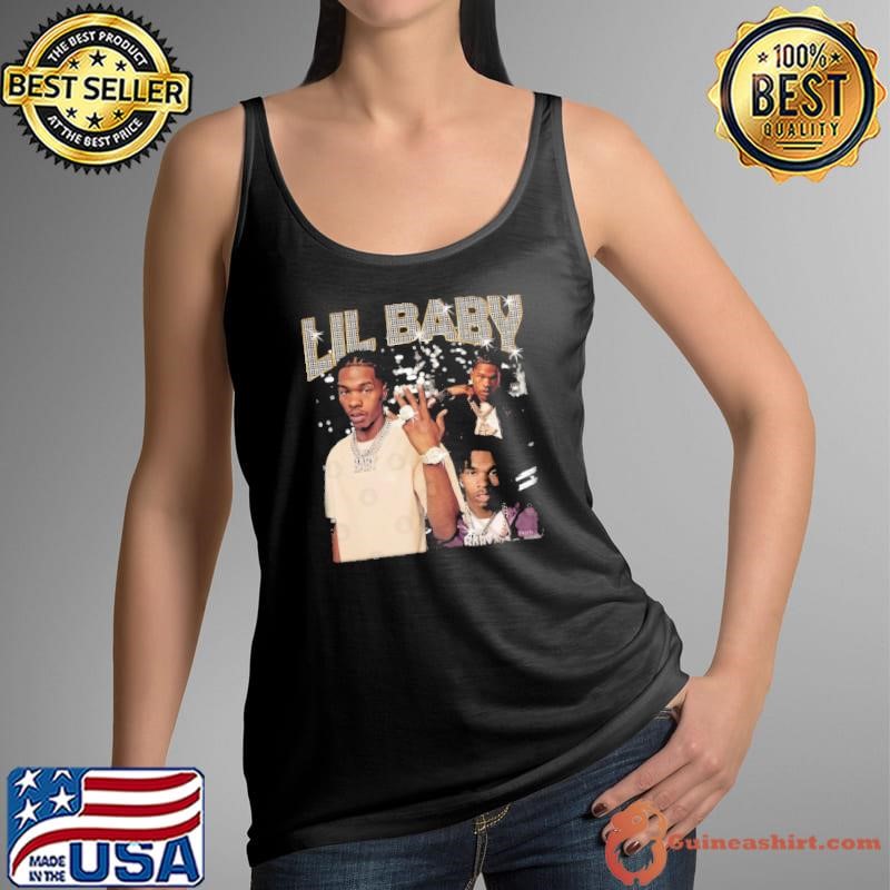 Lil Baby American rapper from Atlanta Georgia Retro Bootleg shirt