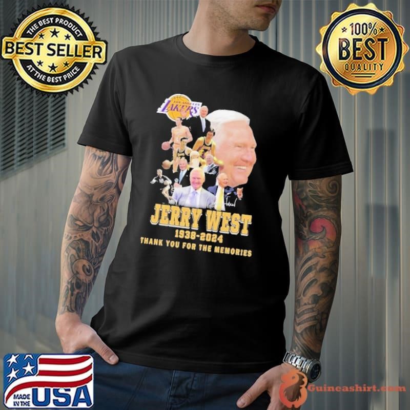 Los Angeles Lakers Jerry West 1938-2024 Thank You For The Memories Unisex