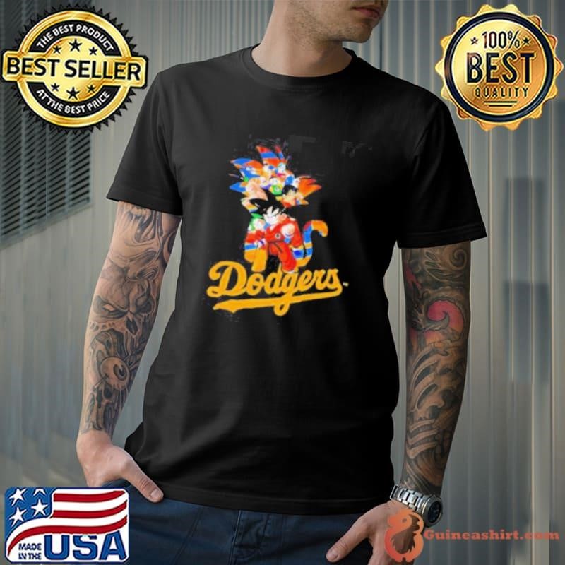 MLB Anime Dragon Ball Dodgers Cartoon Baseball Meme shirt