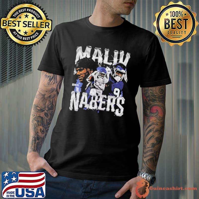 Malik Nabers American football wide receiver for the New York Giants Vintage Unisex