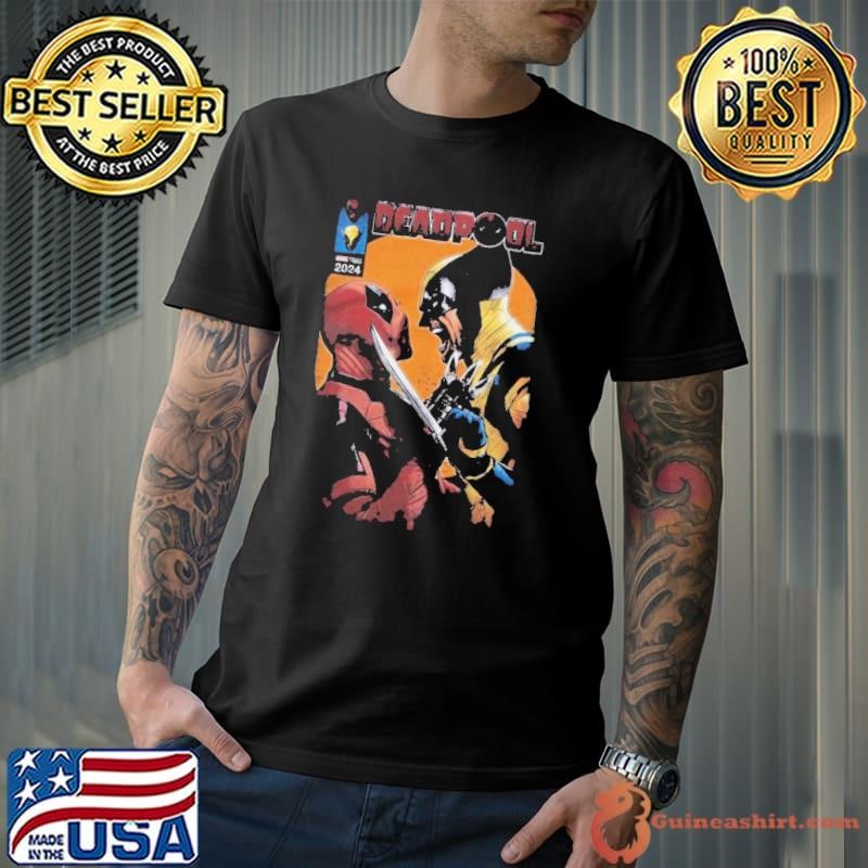 Marvel Deadpool & Wolverine Face-Off Comic Shirt