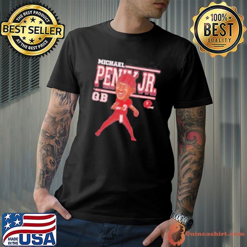 Michael Penix Jr. number 9 Atlanta Falcons cartoon caricature signature shirt