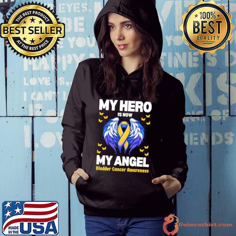 My Hero Is Now My Angel Wings Bladder Month Hoodie