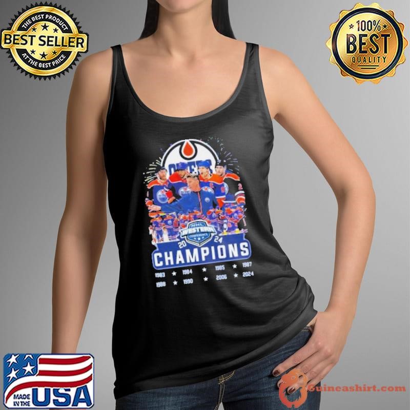NHL Western Conference 2024 Champions Edmonton Oilers Team shirt