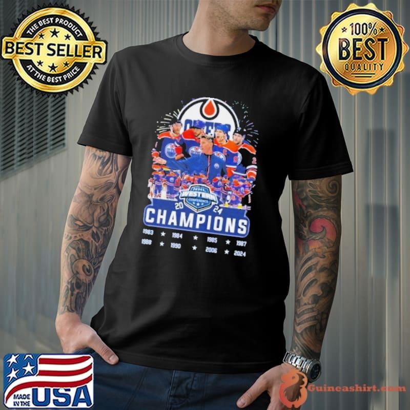 NHL Western Conference 2024 Champions Edmonton Oilers Team Unisex