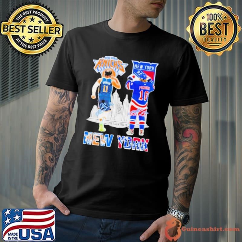 New York City Artemi Panarin New York Rangers And Jalen Brunson New York Knicks Signatures Unisex