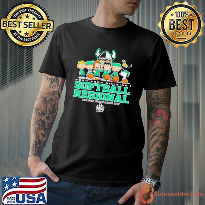 Peanuts Characters Cleveland State Vikings 2024 NCAA Division I Softball Regional shirt