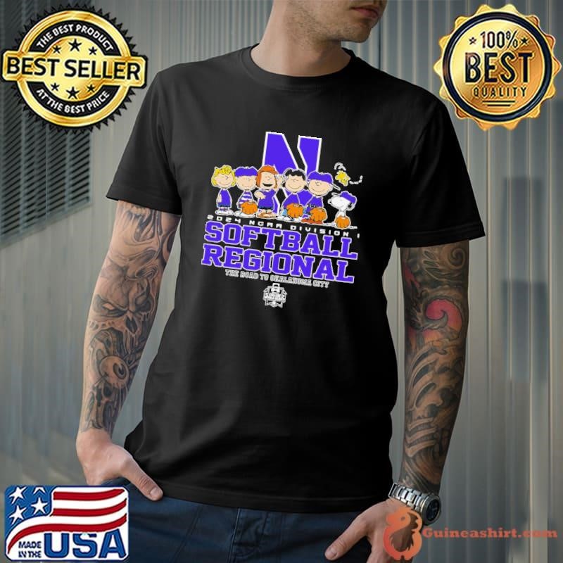 Peanuts Characters Northwestern Wildcats 2024 NCAA Division I Softball Regional Unisex
