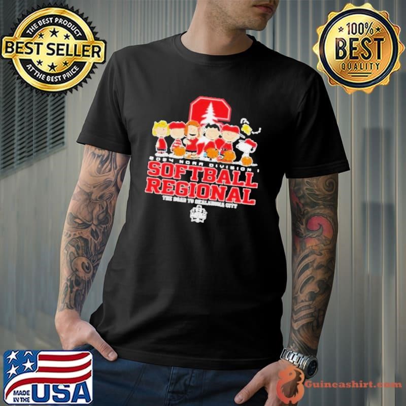 Peanuts Characters Stanford Cardinals 2024 NCAA Division I Softball Regional shirt