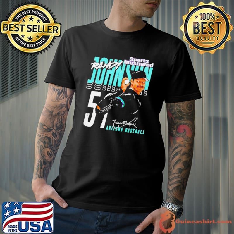 Randy Johnson Sports Illustrated & Arizona Player Name shirt