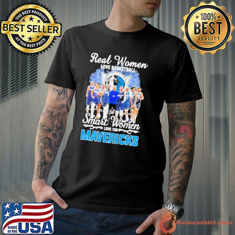 Real Women Love Basketball Smart Women Love The Dallas Mavericks 2024 Western Conference Finals Signatures Unisex