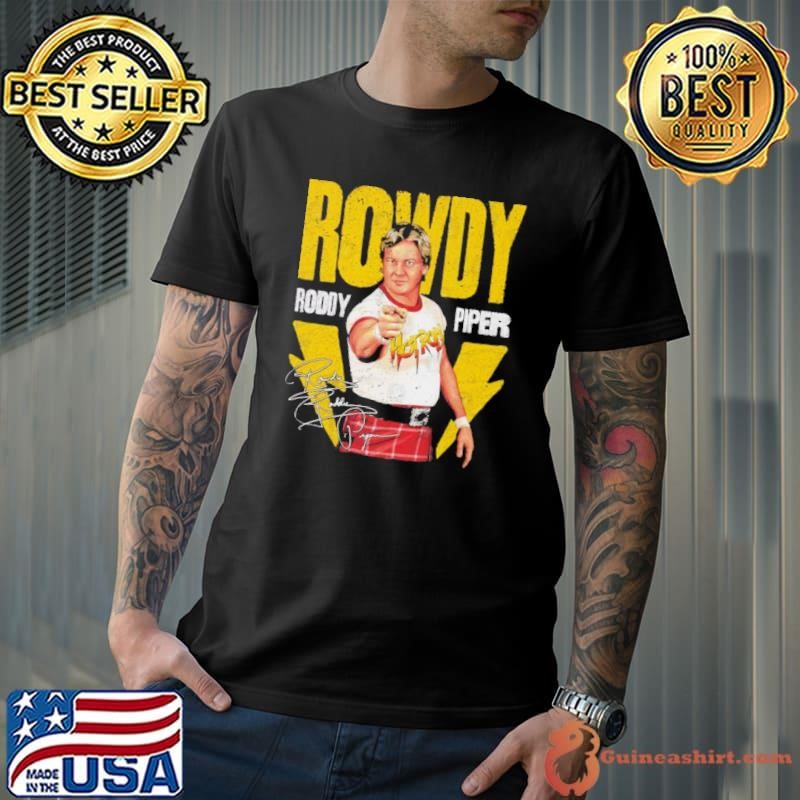 Roddy Piper Lightning Signature Canadian professional wrestler and actor Shirt