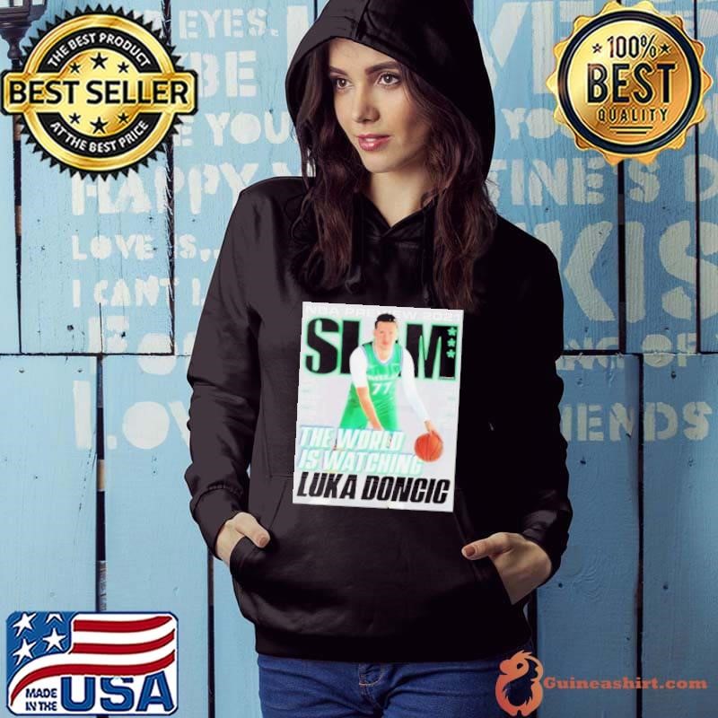 SLAM Luka Doncic The World Is Watching Basketball Hoodie