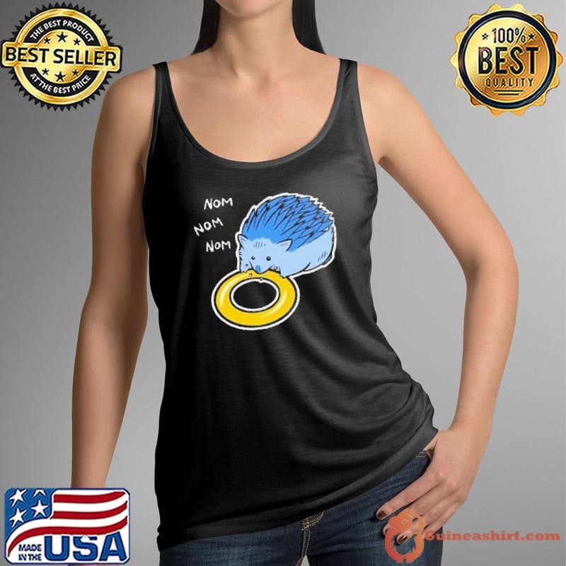 Sam Logan Hungry Blue Hedgehog Nom Nom Nom Shirt