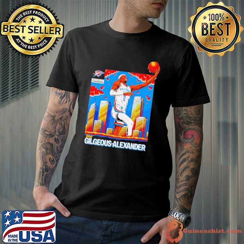 Shai Gilgeous Alexander Oklahoma City Thunder SGA city skyline Unisex