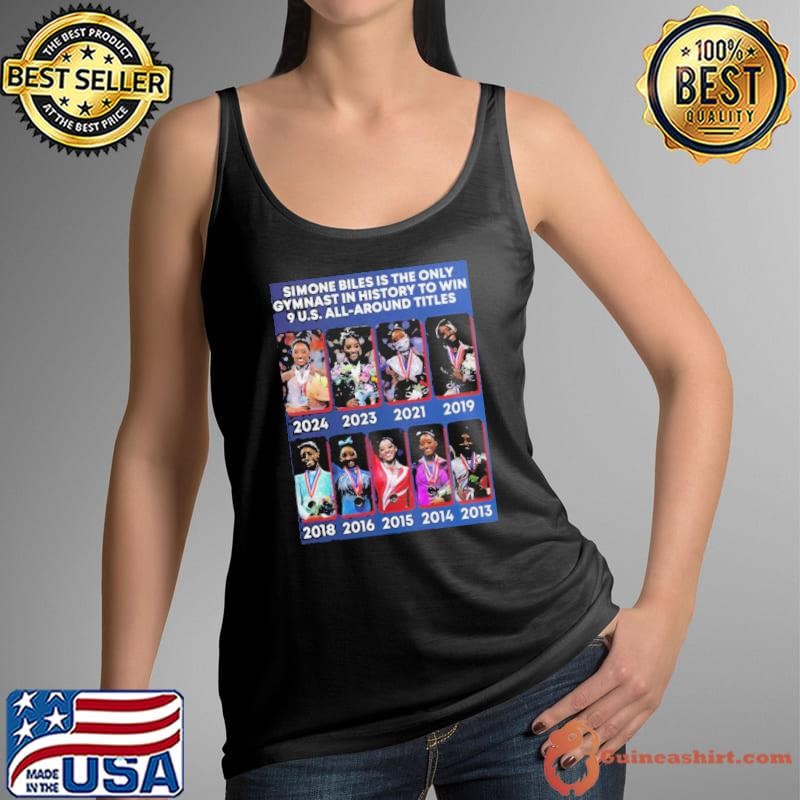 Simone Biles Champions Gymnast To Win 9 US All Around Titles Xfinity Champs NBC Olympics shirt