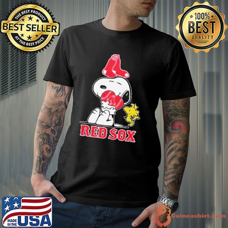 Snoopy Hug Heart Boston Red Sox Baseball shirt