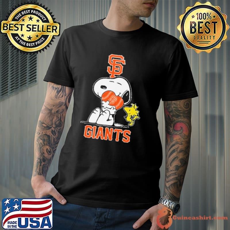 Snoopy Hug Heart San Francisco Giants Baseball shirt