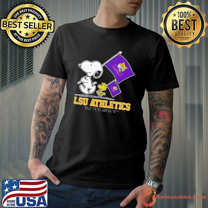 Snoopy LSU Athletics Road To Oklahoma City flag Unisex