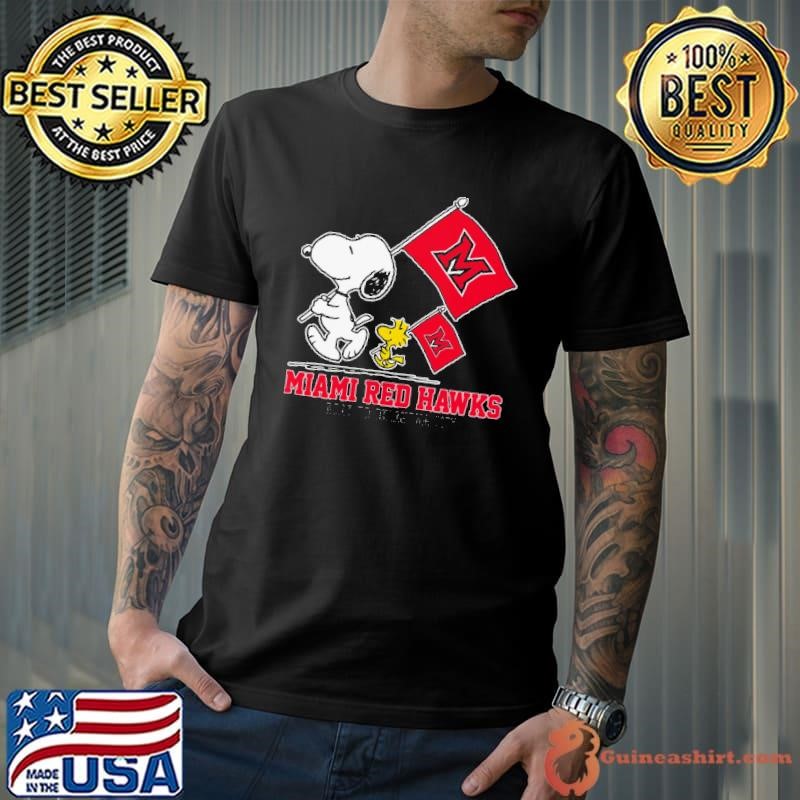 Snoopy MIAMI RED HAWKS Road To Oklahoma City flag Unisex