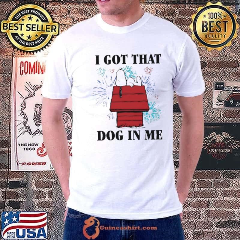 Snoopy i got that dog in me 4th of july shirt