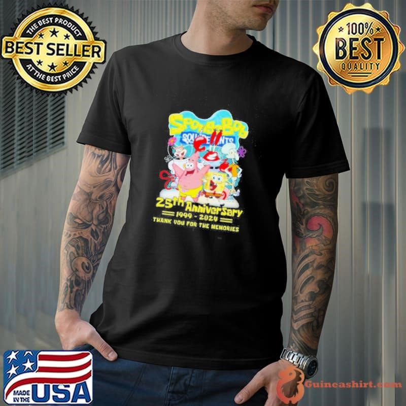 SpongeBob SquarePants 25th Anniversary 1999-2024 Thank You For The Memories Shirt