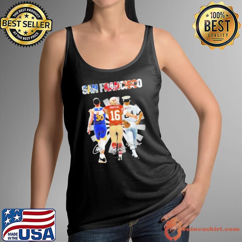 Stephen Curry Joe Montana And Willie Mays San Francisco Sports Teams Signatures Shirt