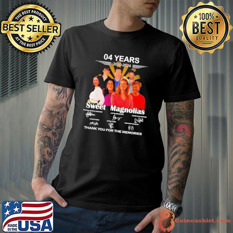 Sweet Magnolias 04 years 2020-2024 thank you for the memories signature shirt