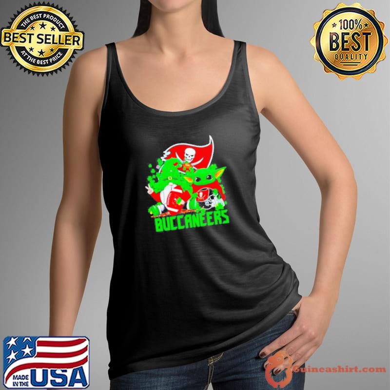 Tampa Bay Buccaneers Baby Yoda Happy St.Patrick’s Day Shamrock Tank Top