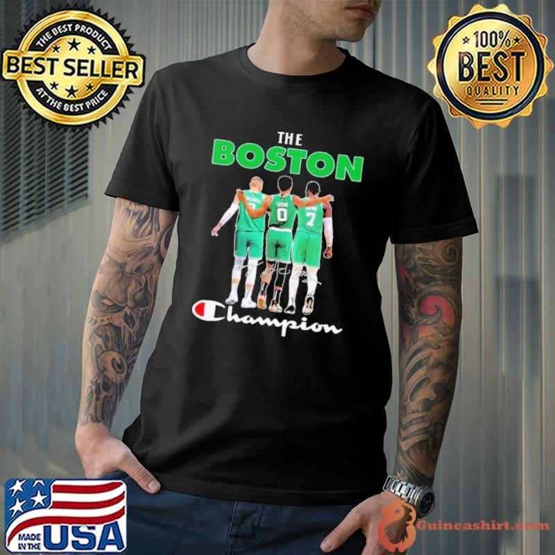 The Boston Celtics Champion Kristaps Porziņģis Jayson Tatum And Jaylen Brown