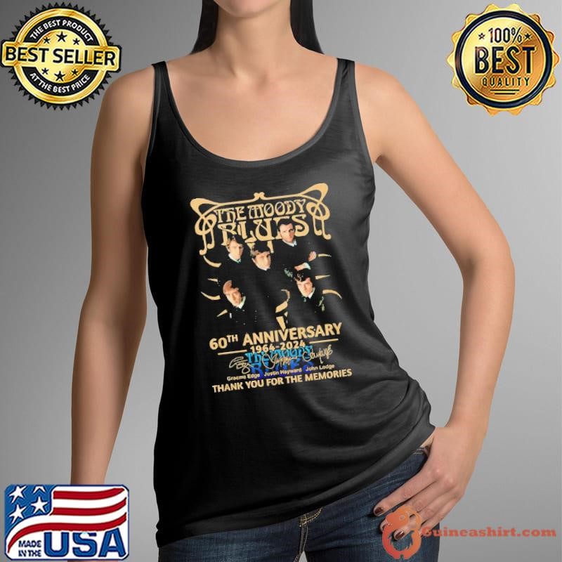The Moody Blues 60th Anniversary 1964-2024 Thank You For The Memories Signatures Shirt