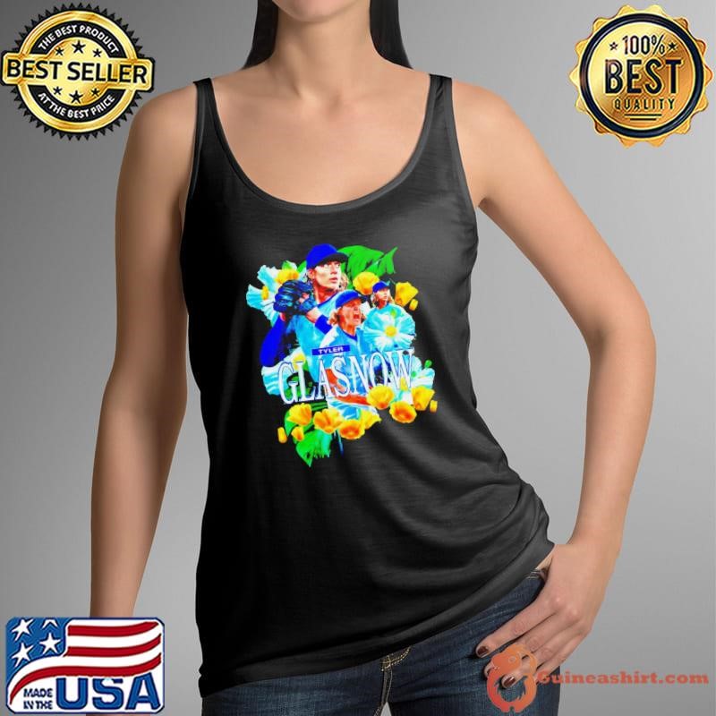 Tyler Glasnow Los Angeles Dodgers flowers Tank Top