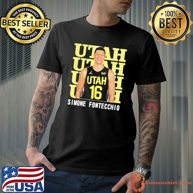 Utah Jazz Simone Fontecchio Italian professional basketball T-Shirt
