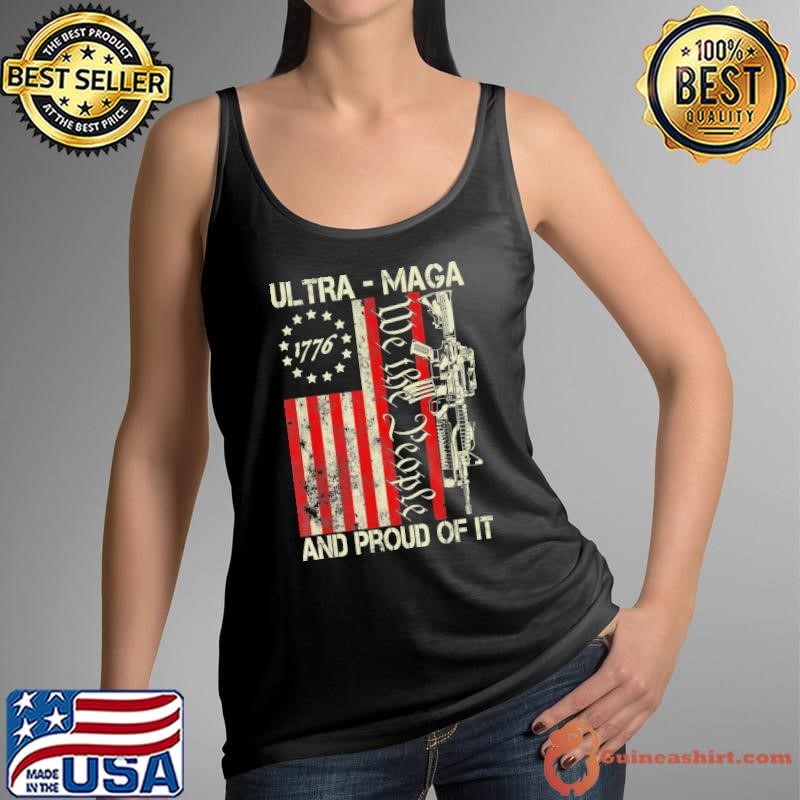 Vintage Ultra MAGA Old American Flag 1776 We The People USA Shirt