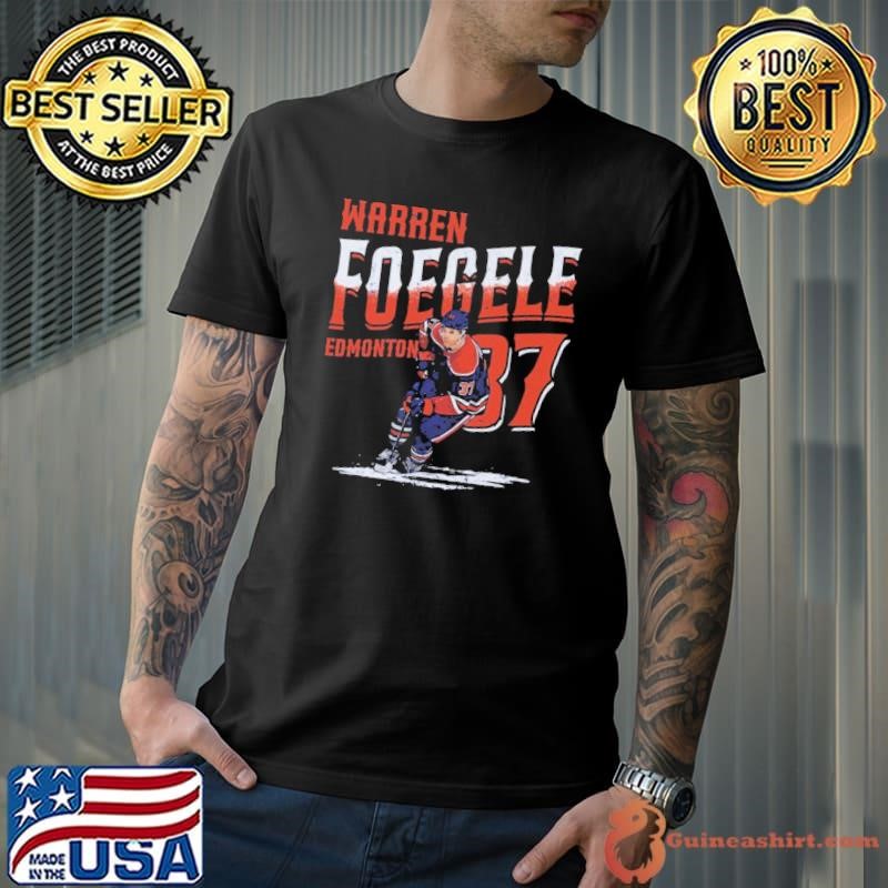 Warren Foegele Canadian professional ice hockey forward Edmonton Player Name Shirt