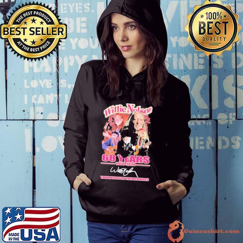 Willie Nelson 68 Years 1956-2024 Thank You For The Memories Hoodie