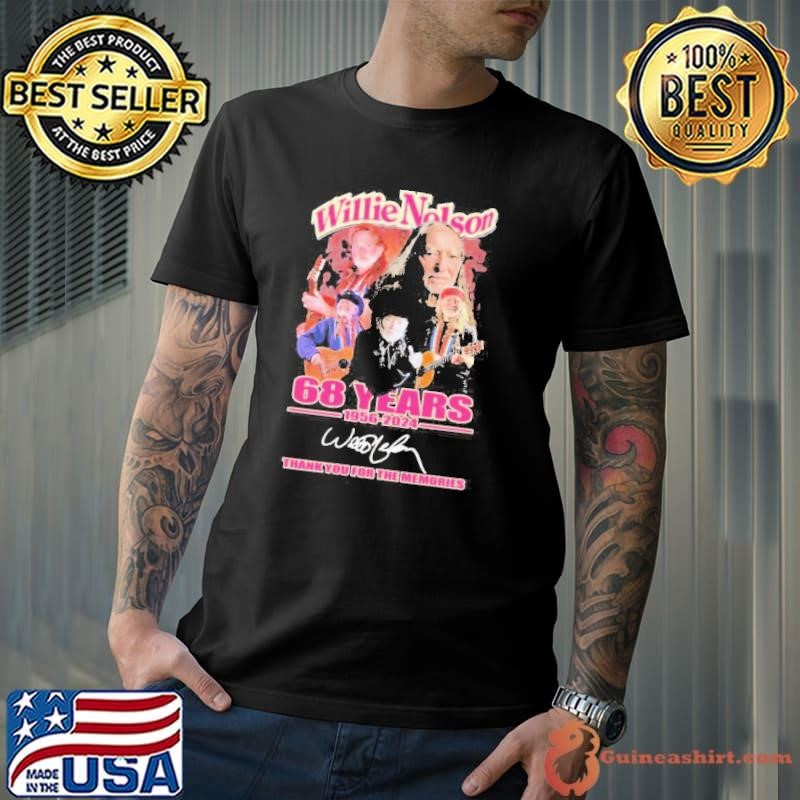 Willie Nelson 68 Years 1956-2024 Thank You For The Memories Unisex