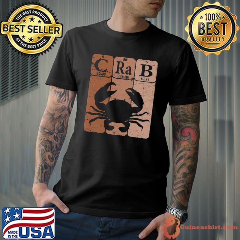 Crab Periodic Table Elets Seafood Crabbing Crabber Retro s Unisex