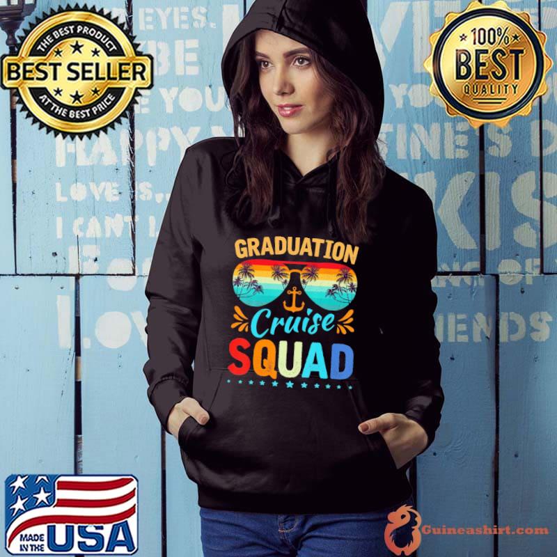 Graduation Cruise Squad 2024 Sunglasses retro Summer Trip s Hoodie