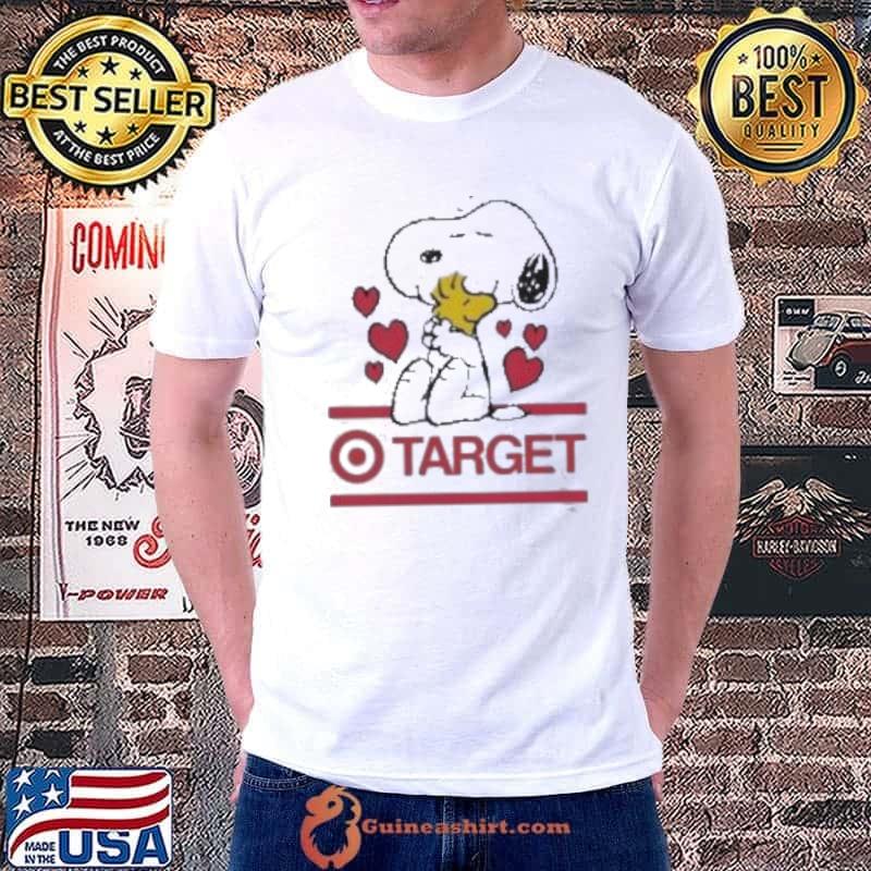 Snoopy And Woodstock Loves Target Logo Shirt Unisex