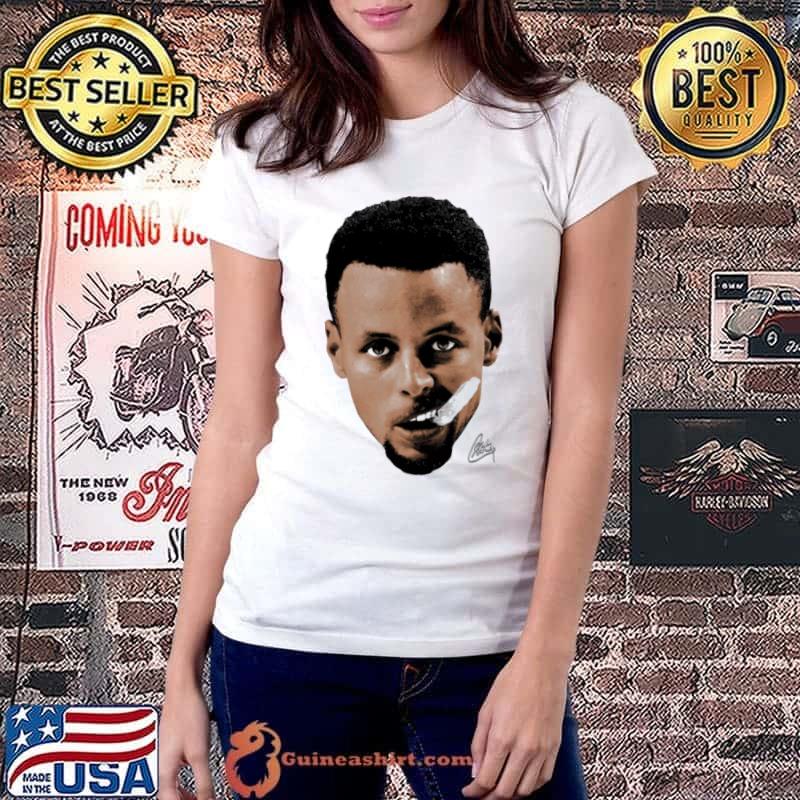 Stephen Curry Big Face American professional basketball shirt