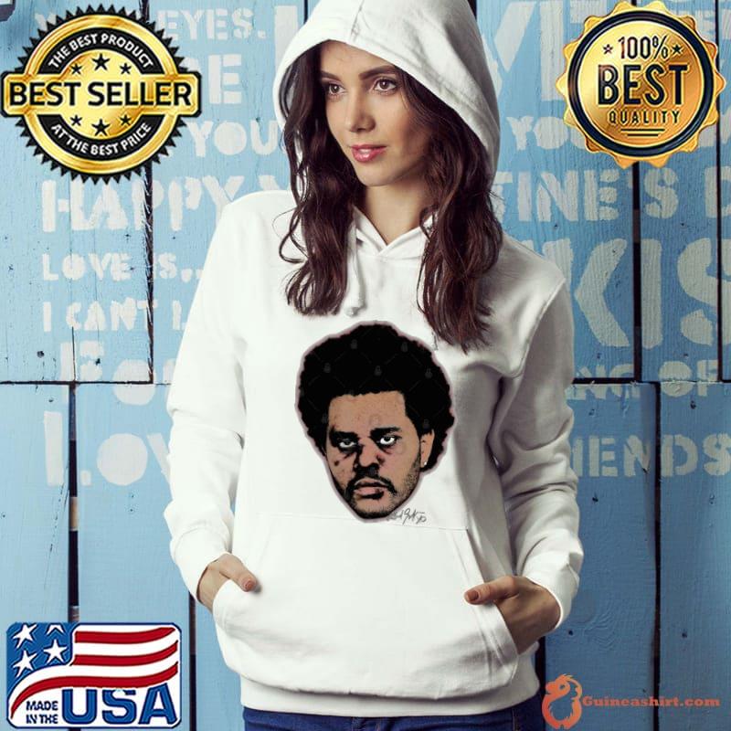 The Weekned Big Face Canadian singer and songwriter s Hoodie