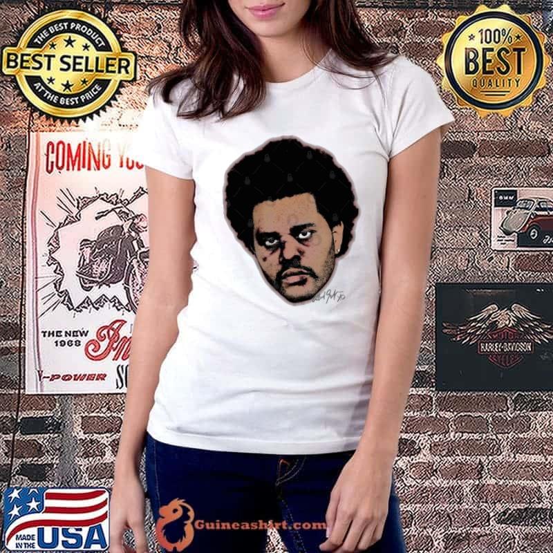 The Weekned Big Face Canadian singer and songwriter shirt